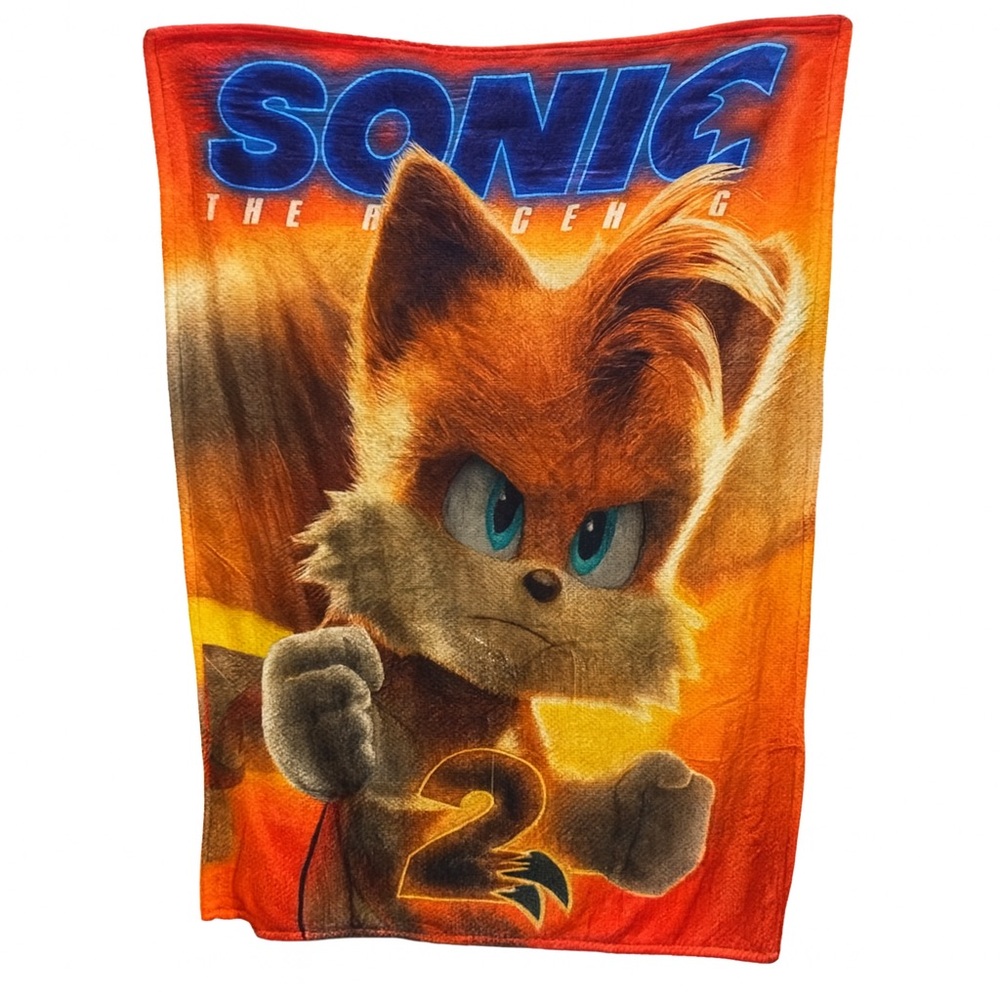 Sonic the Hedgehog 2 Blanket
Super Soft Fleece
50”x40”
New